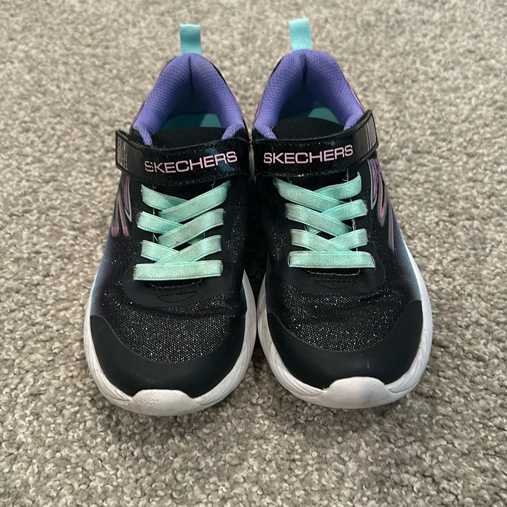 Little girl Skechers sneakers